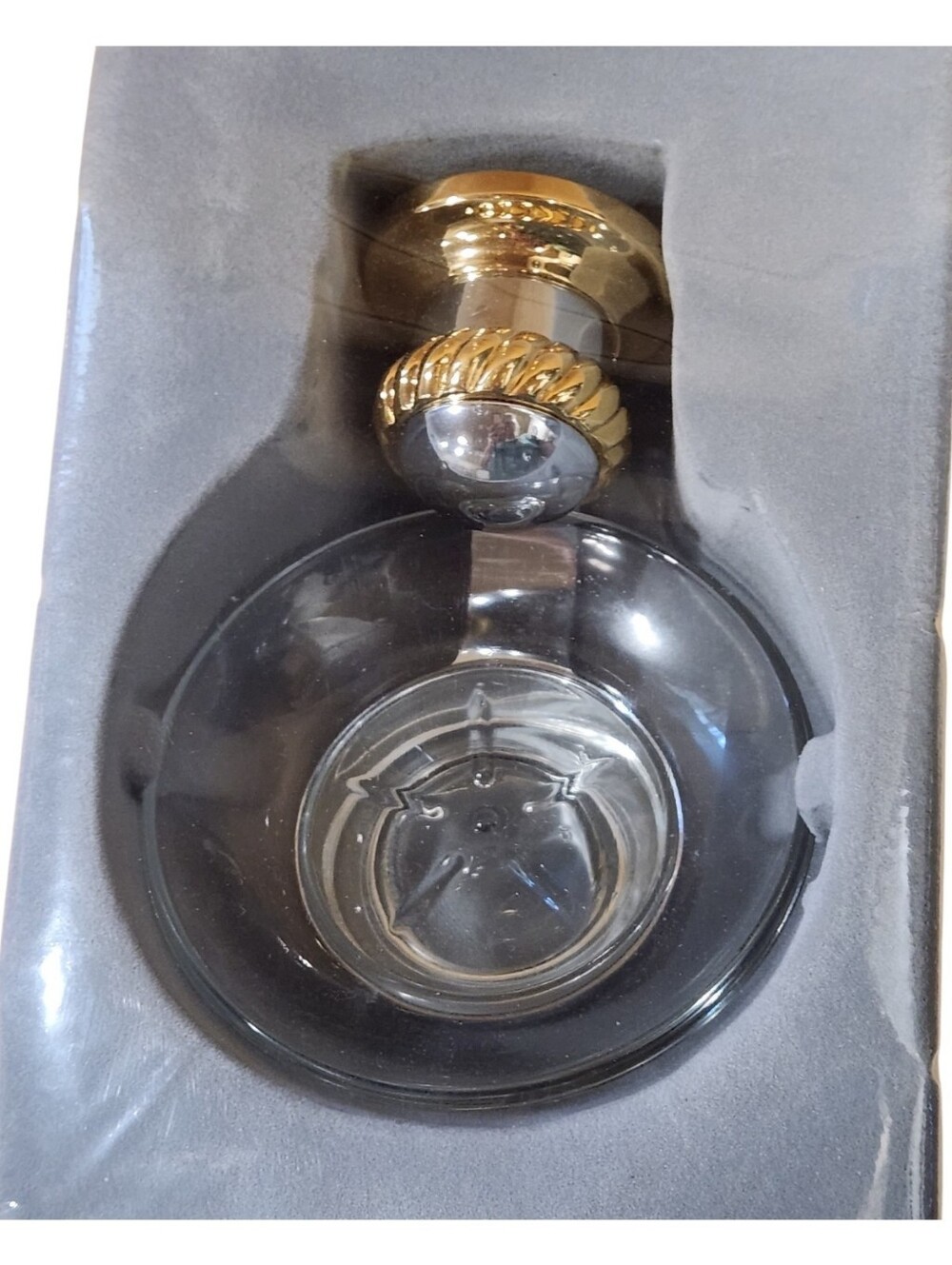Tuscany Collection Wall Mount Glass Soap Dish With Brass/Chrome Finish Hardware